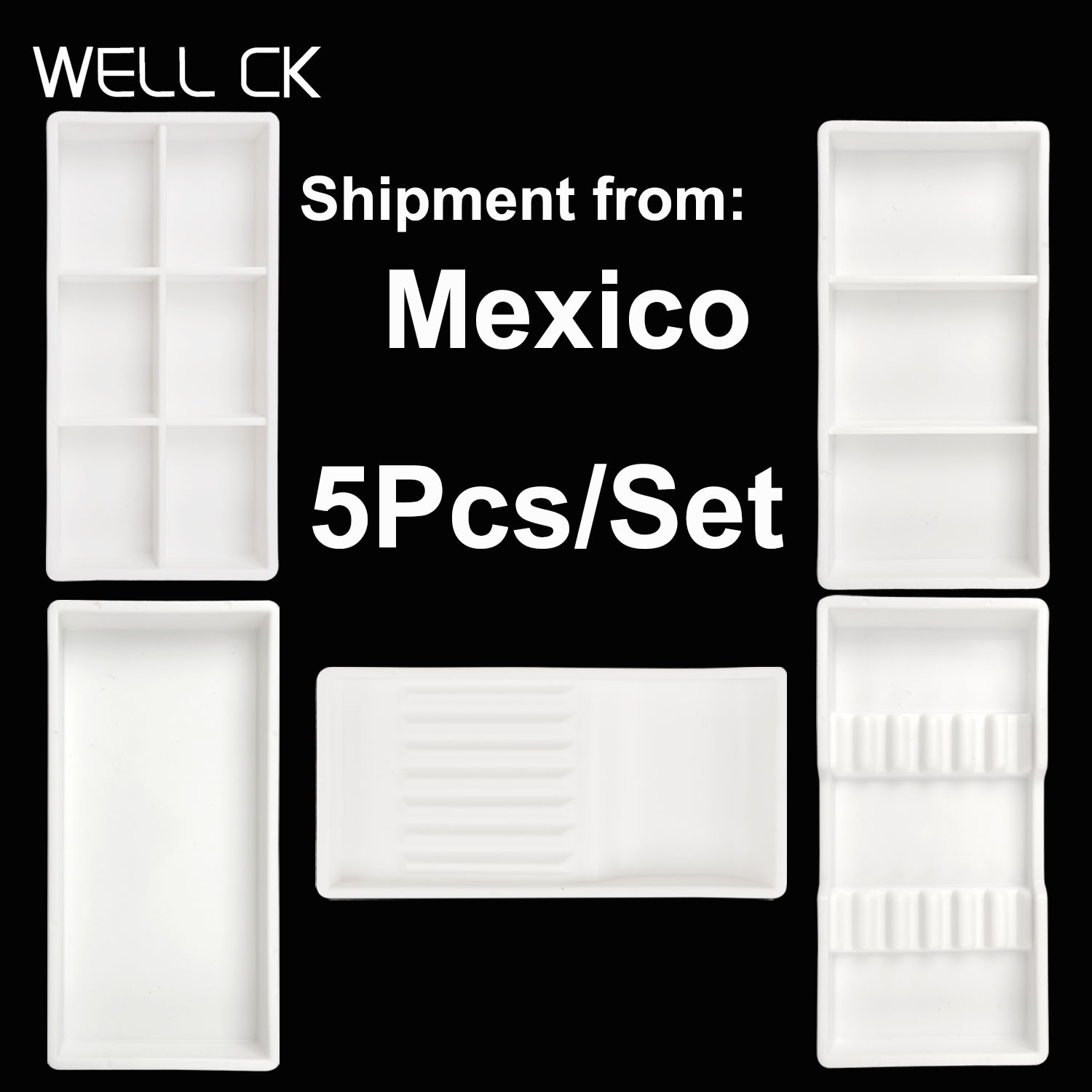 Drawer Organizer Tray - 5Pcs/Set Autoclavable Trays Plastic Drawer Organizer