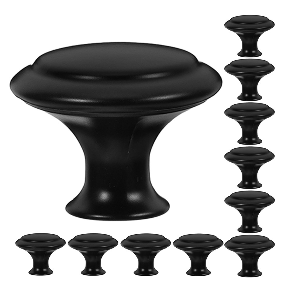 Office Furniture Hardware - 12Pcs Round Stainless Steel Cabinet Knobs