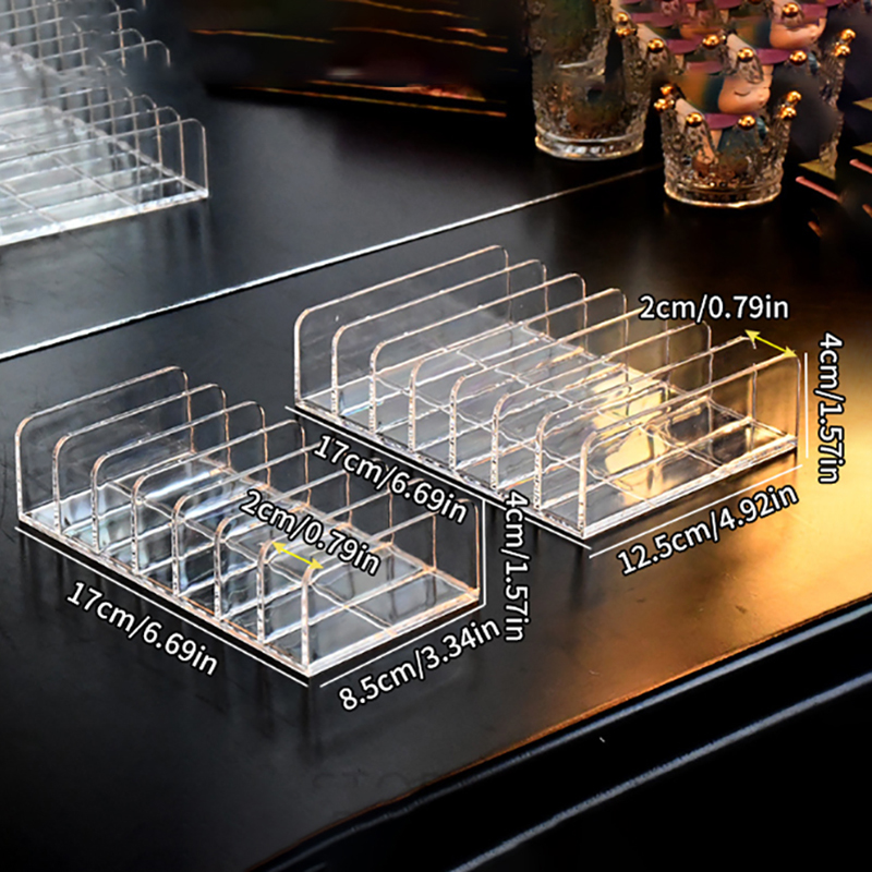 Drawer Organizer Tray - Acrylic Eyeshadow Palette Organizer Compact Display