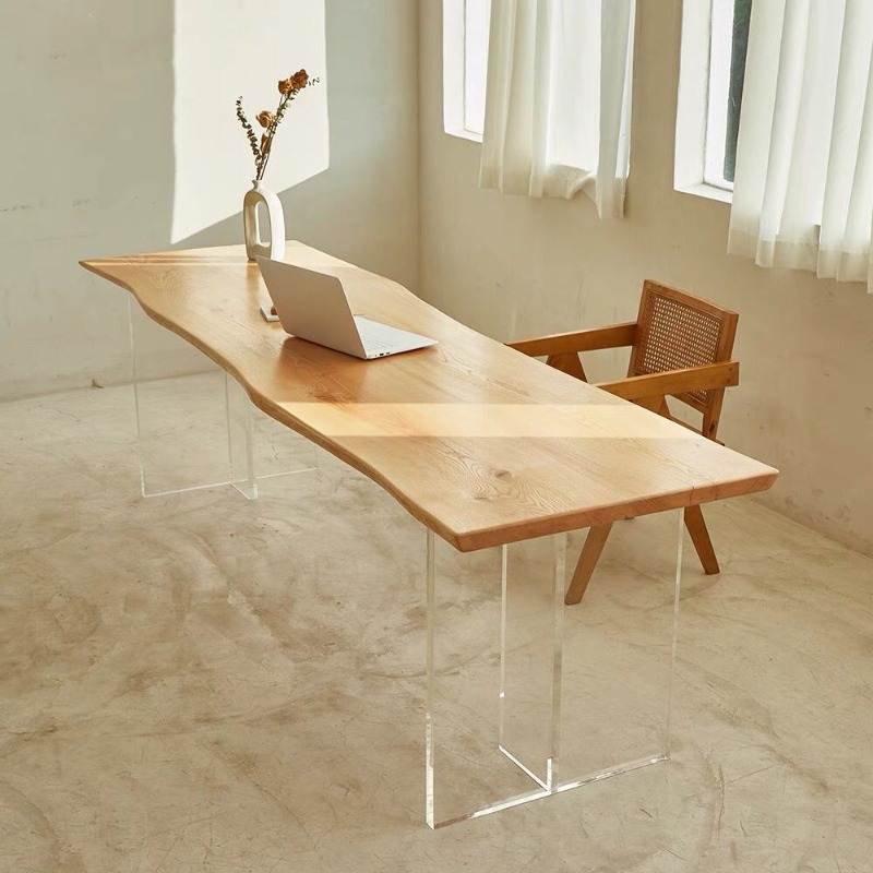 Nordic Solid Wood Acrylic Floa - đánh giá và giá Office Furniture Modern