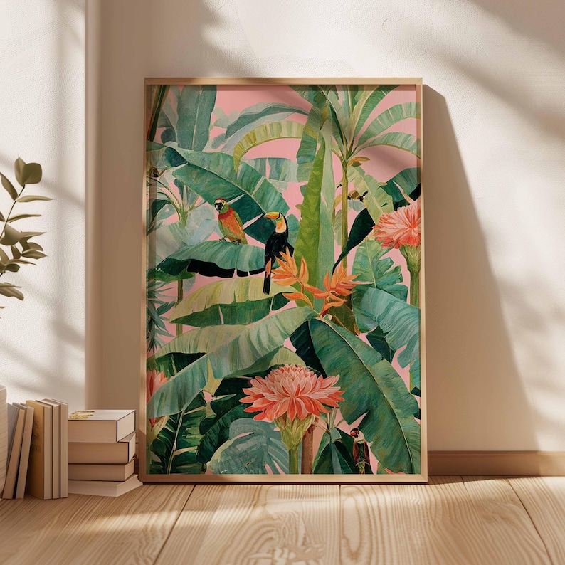 1pc Retro Tropical Canvas Post - đánh giá và giá Office Furniture Modern