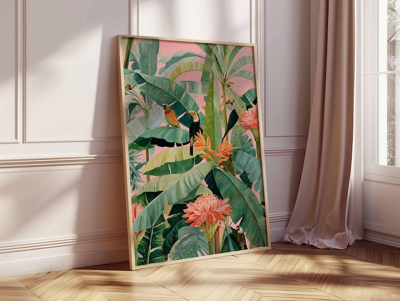1pc Retro Tropical Canvas Post - đánh giá và giá Office Furniture Modern
