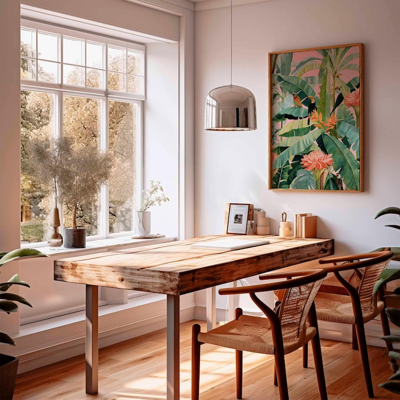1pc Retro Tropical Canvas Post - đánh giá và giá Office Furniture Modern