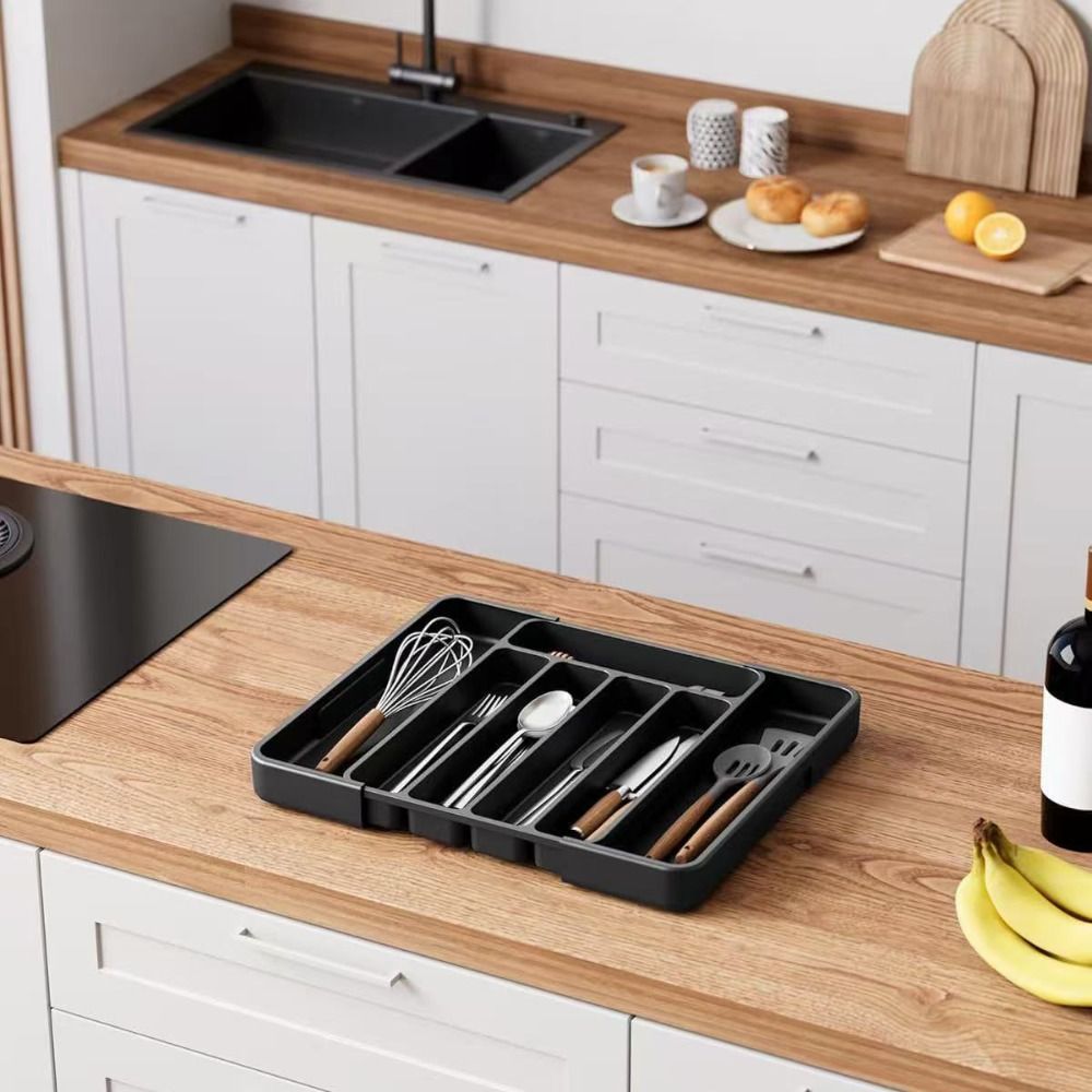 Adjustable Cutlery Drawer Orga - đánh giá và giá Drawer Organizer Tray