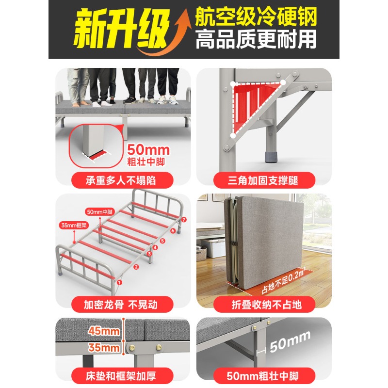 Folding bed household single s - đánh giá và giá Office Furniture Rental