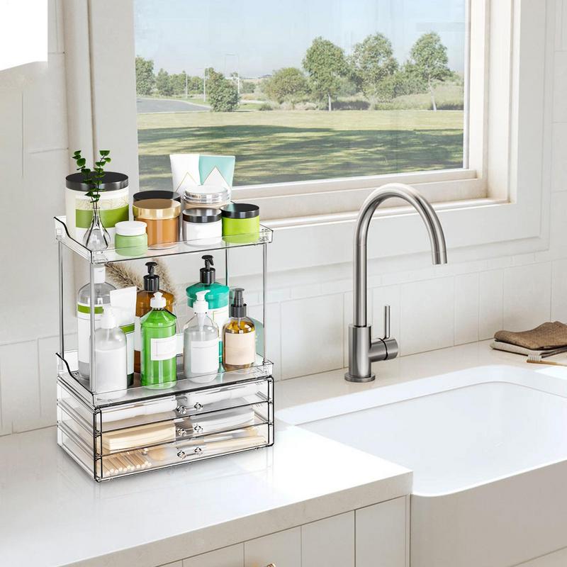 Makeup Organizer Countertop 2- - đánh giá và giá Drawer Organizer Tray