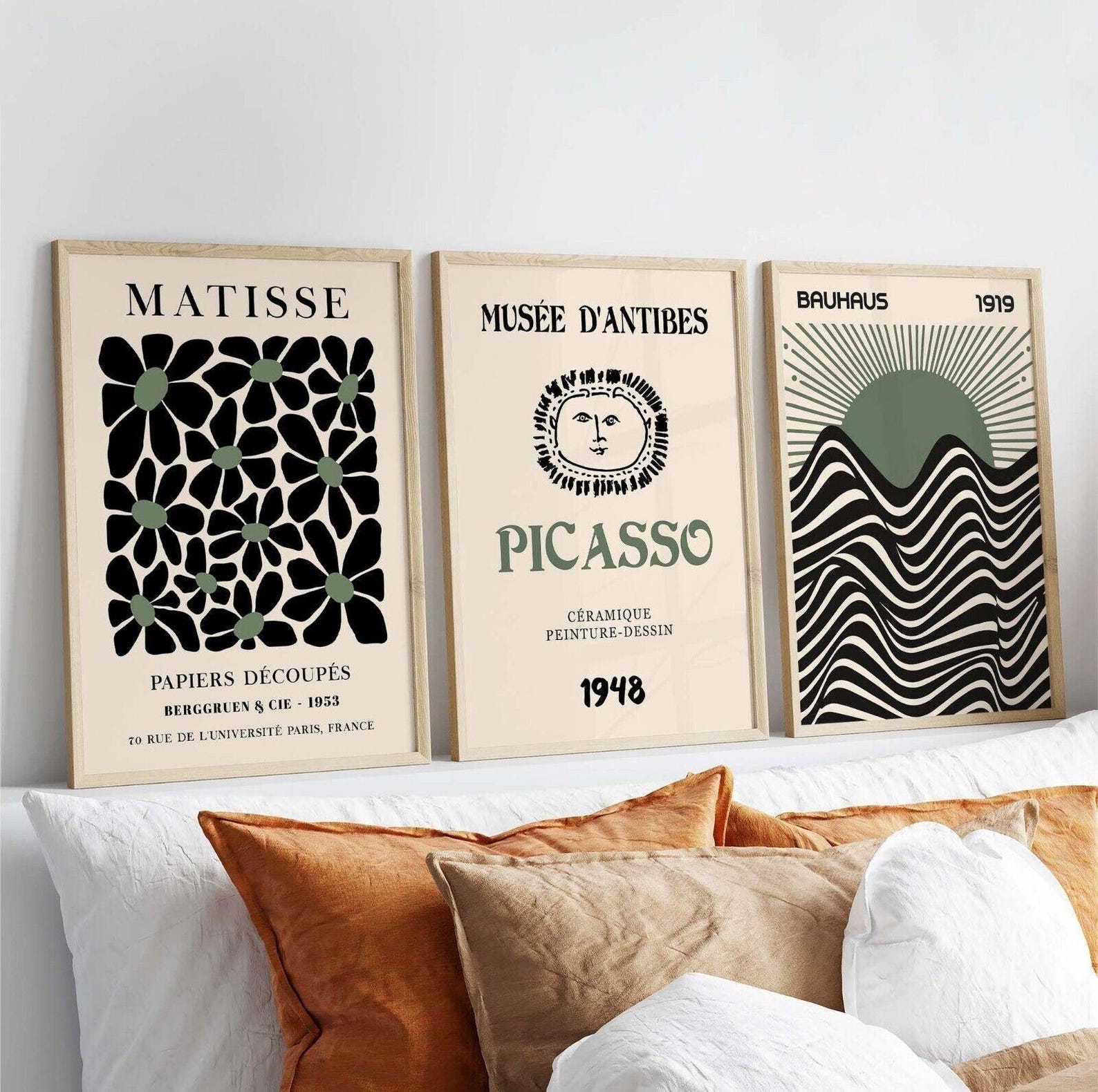 3pcs/set Retro Matisse Canvas  - đánh giá và giá Office Furniture Modern