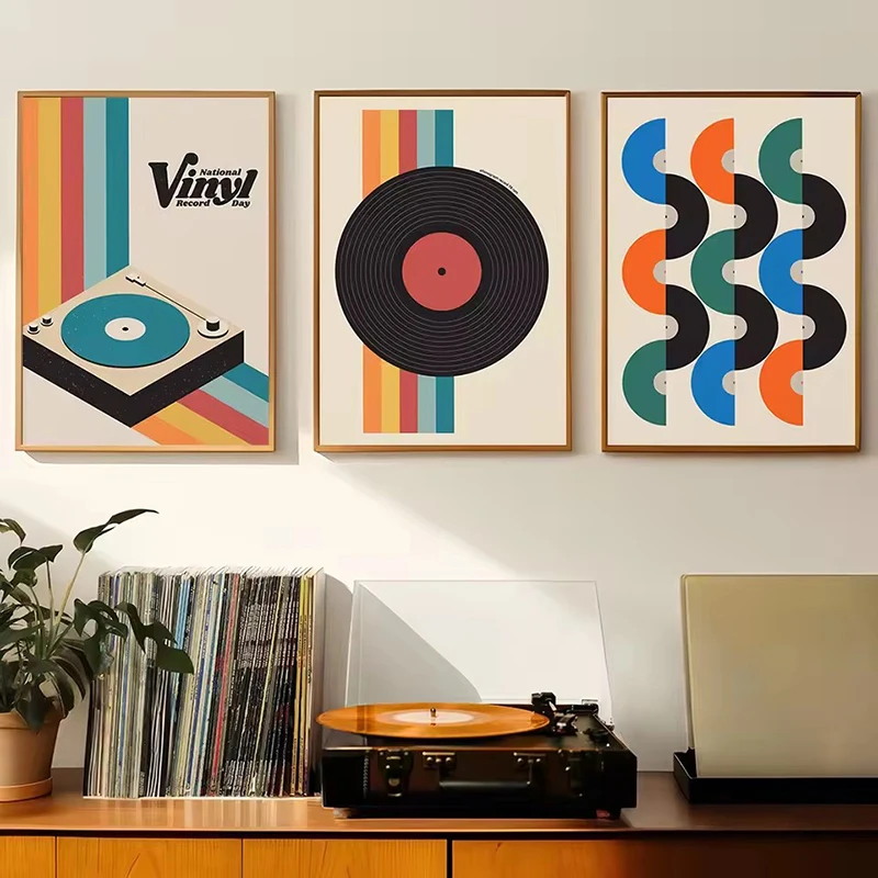 Mid Century Vinyl Record Canva - đánh giá và giá Office Furniture Modern