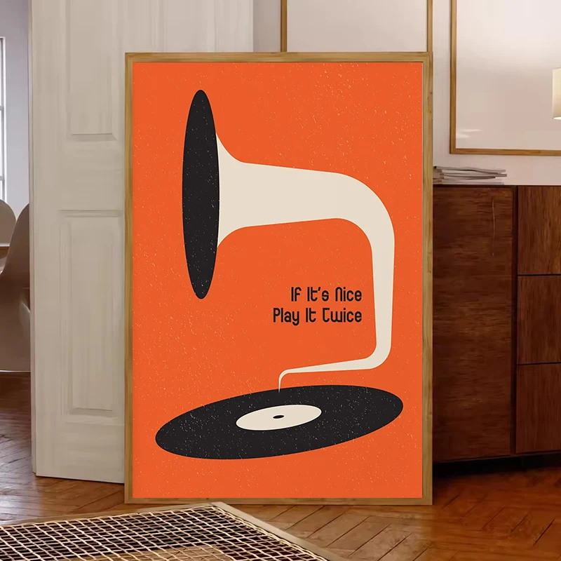 Mid Century Vinyl Record Canva - đánh giá và giá Office Furniture Modern