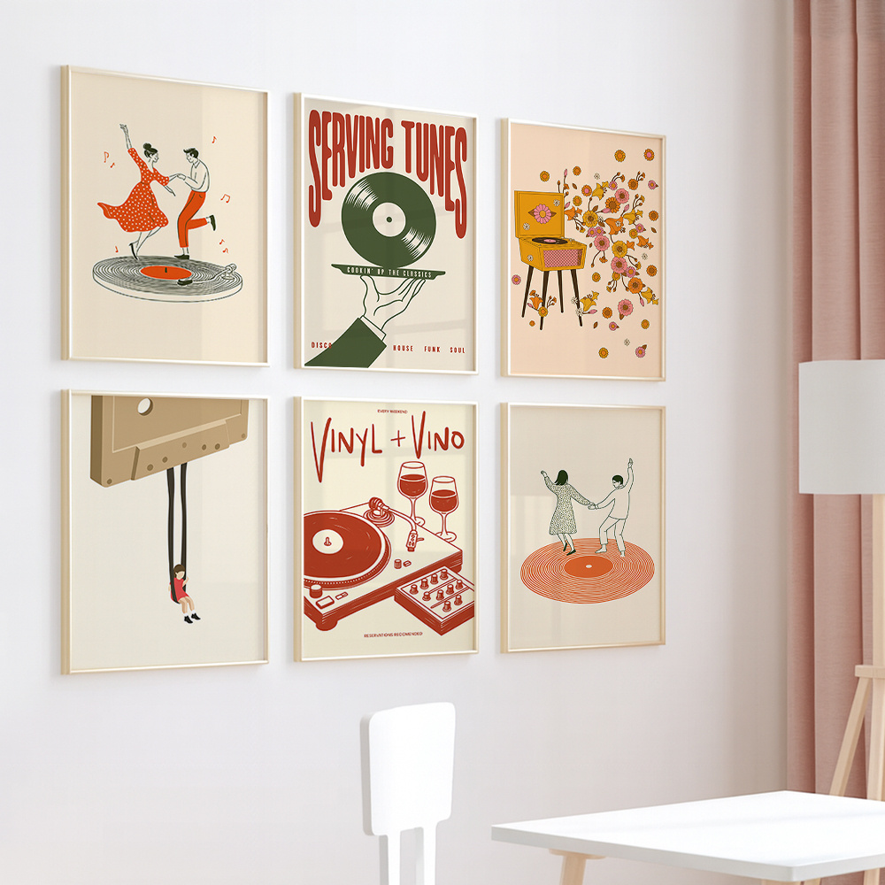 1pc Vintage Music Canvas Poste - đánh giá và giá Office Furniture Modern