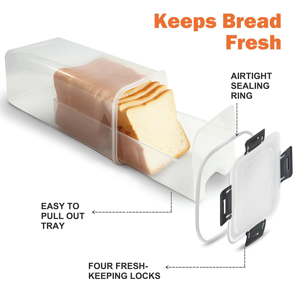 Bread Storage Container with A - đánh giá và giá Drawer Organizer Tray