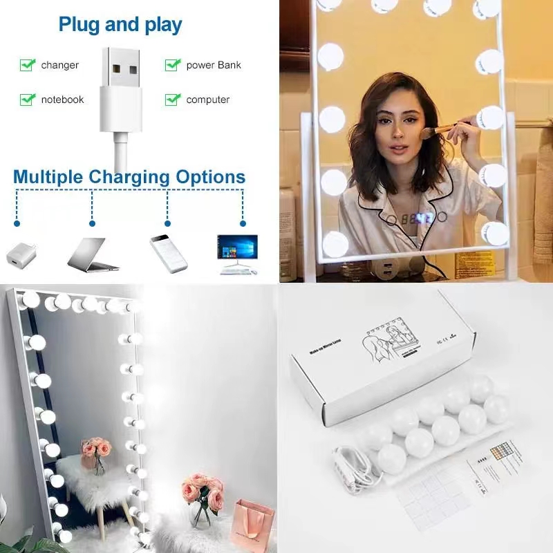 LED Light Paste Mirror Makeup  - đánh giá và giá Office Furniture Modern