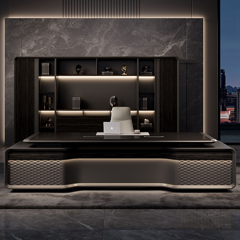 *Boss Desk Luxury Combination  - đánh giá và giá Office Furniture Rental
