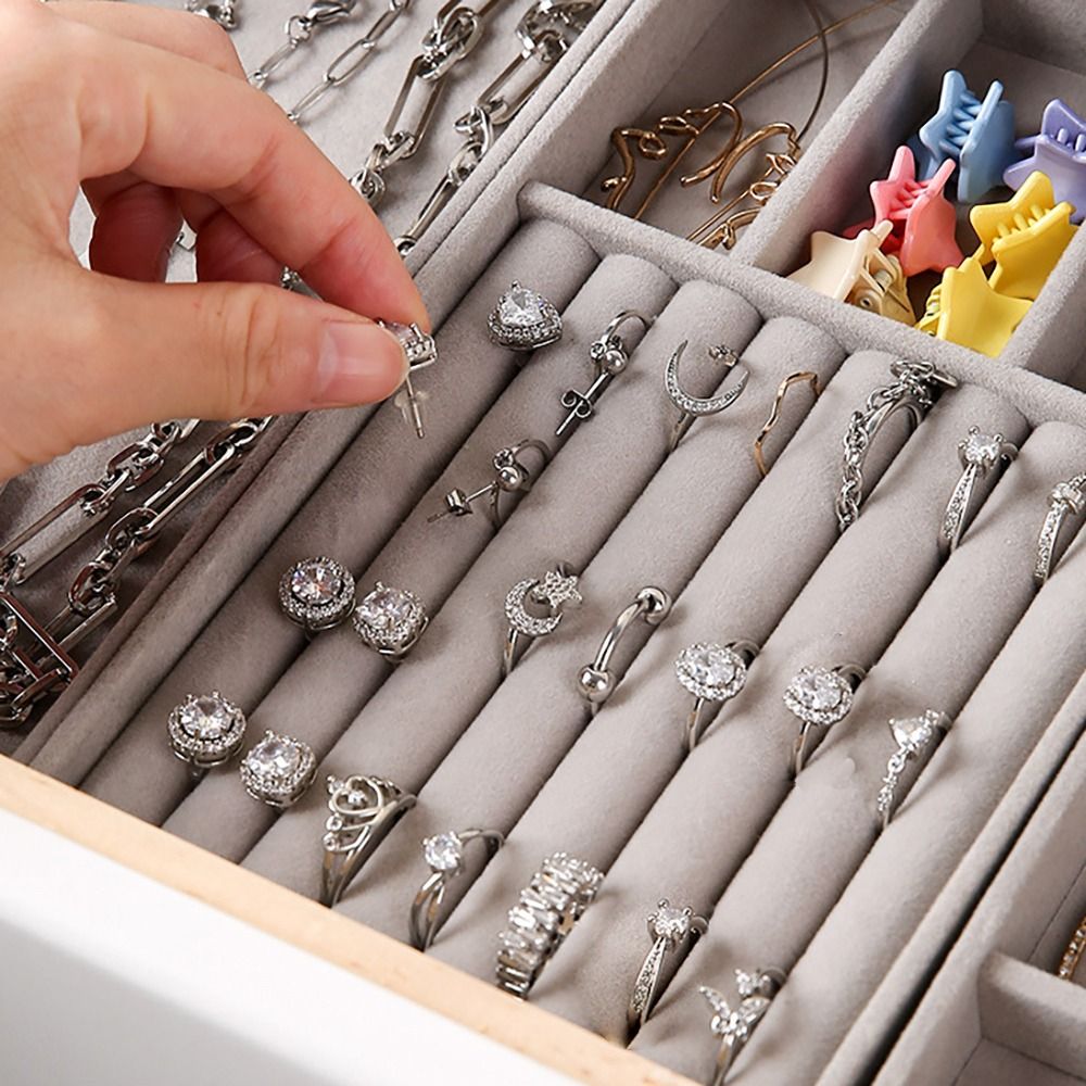 Organizer Box Stackable Velvet - đánh giá và giá Drawer Organizer Tray