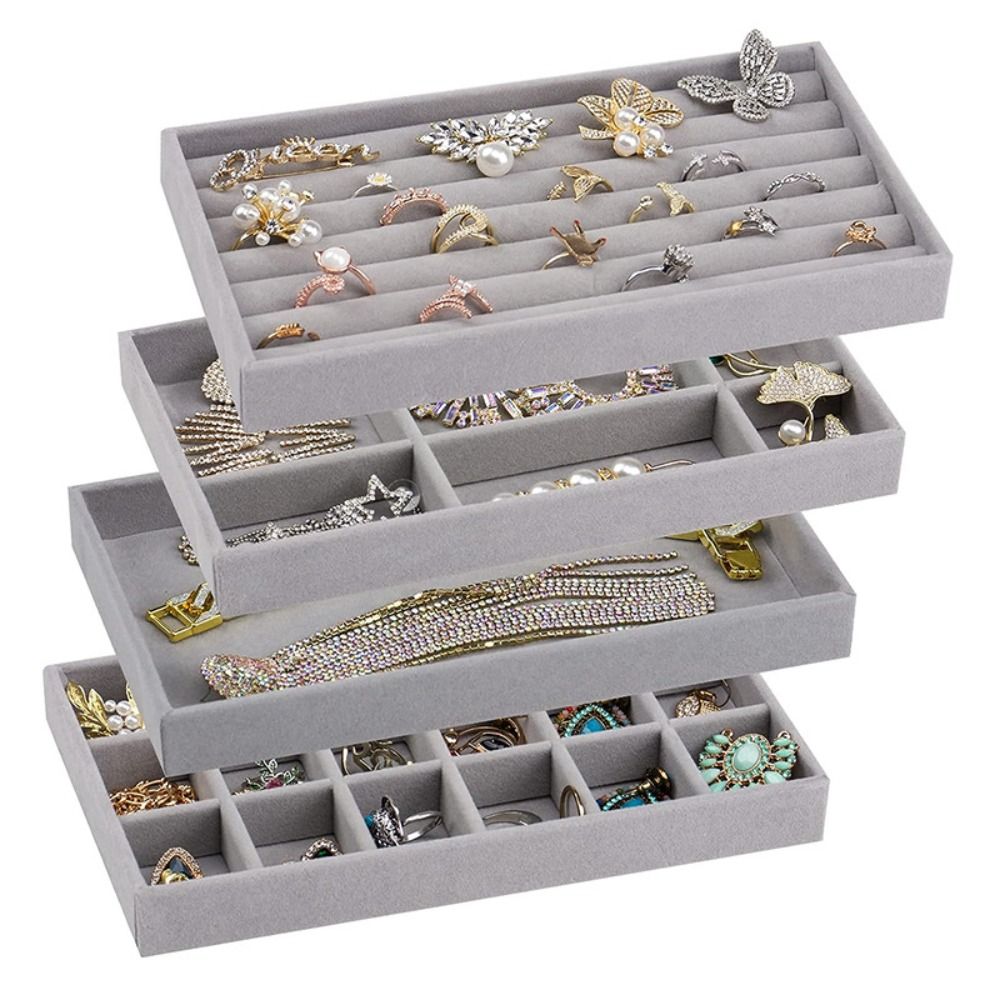 Organizer Box Stackable Velvet - đánh giá và giá Drawer Organizer Tray
