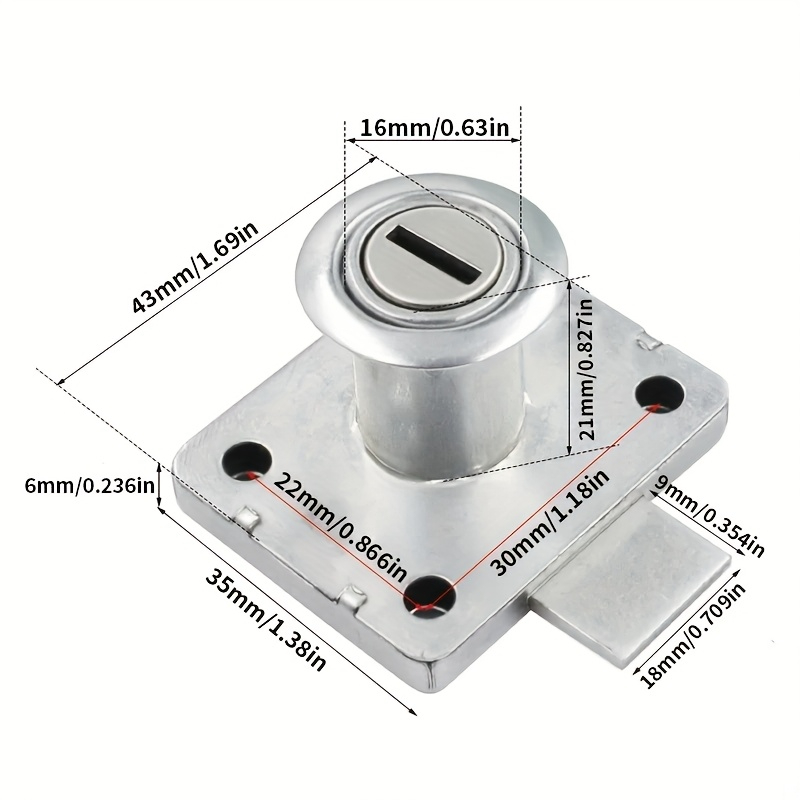 Cabinet Drawer Lock Wardrobe C - đánh giá và giá Office Furniture Hardware