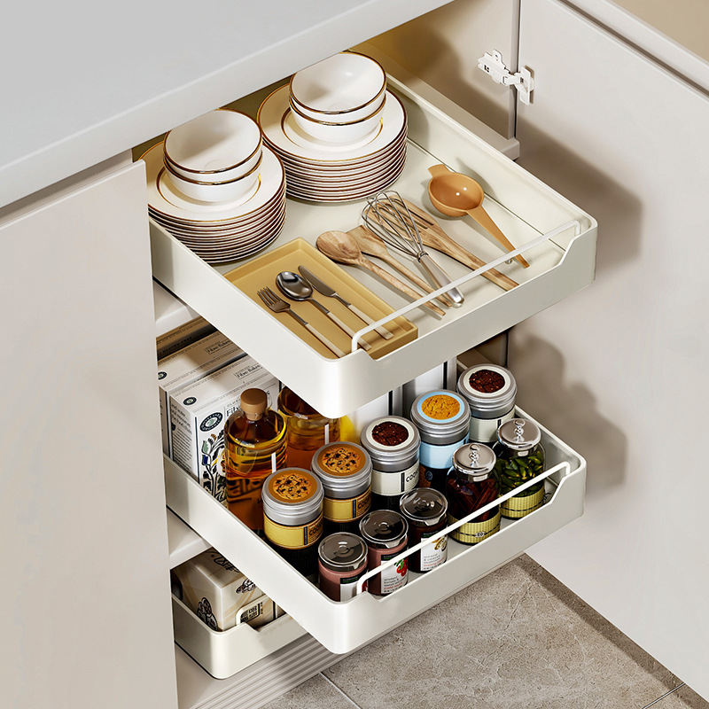 Kitchen Storage metal holdetr  - đánh giá và giá Drawer Organizer Tray