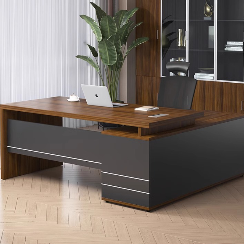 Wooden Boss Table Simple Moder - đánh giá và giá Office Furniture Rental