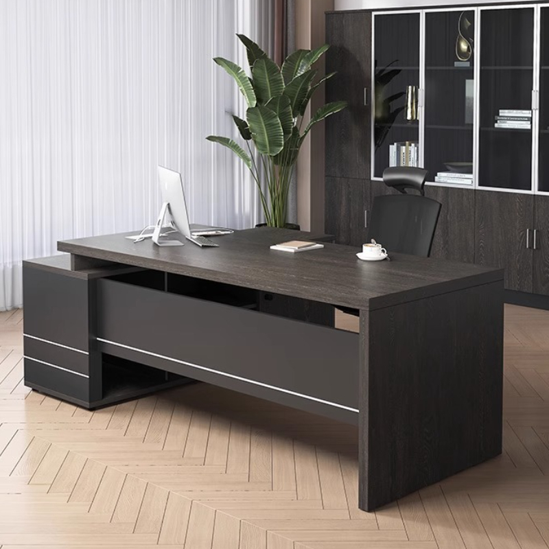 Wooden Boss Table Simple Moder - đánh giá và giá Office Furniture Rental