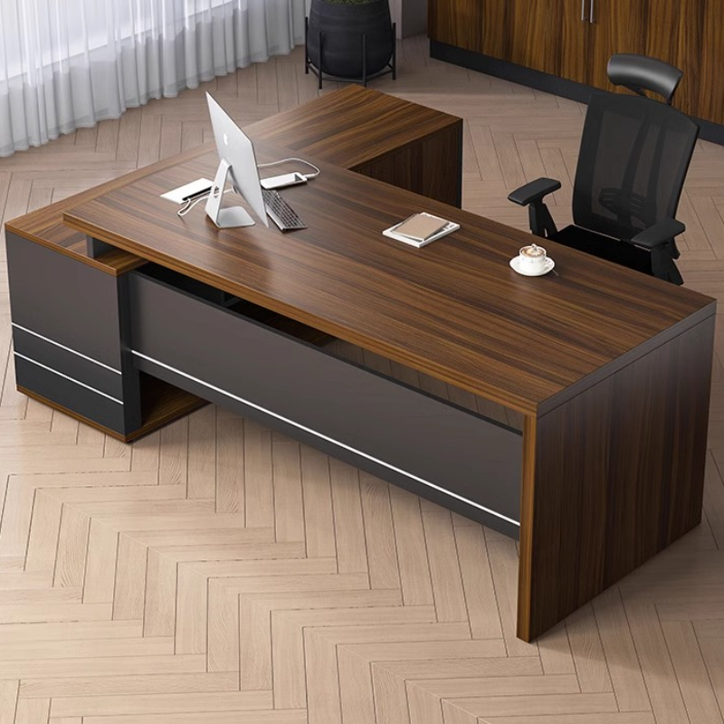 Wooden Boss Table Simple Moder - đánh giá và giá Office Furniture Rental