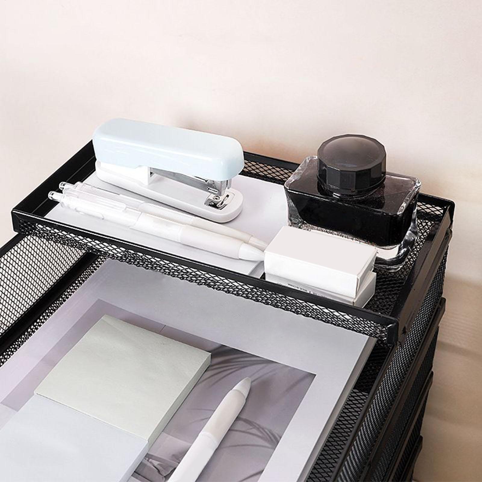 Desk Trays Metal Mesh Stackabl - đánh giá và giá Drawer Organizer Tray